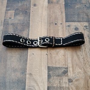 Black Leather Belt Sz S
